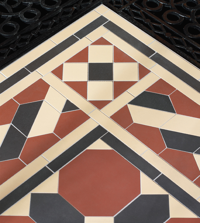 Floor tiling: MARIANNE NORTH GALLERY AT THE ROYAL BOTANIC GARDENS, KEW